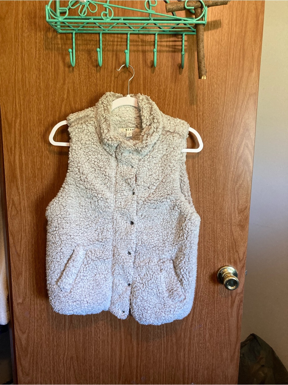 Miami Cream Plush Sherpa Coat
